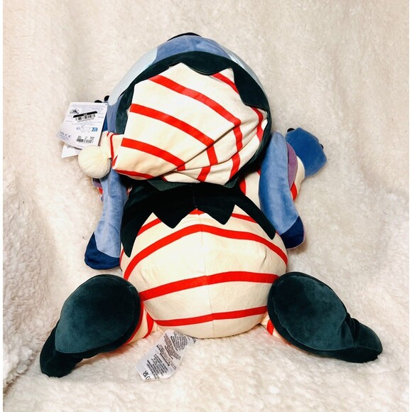 24" Large Stitch Holiday Cuddleez Plush Disney Christmas Elf New - Picture 10 of 10